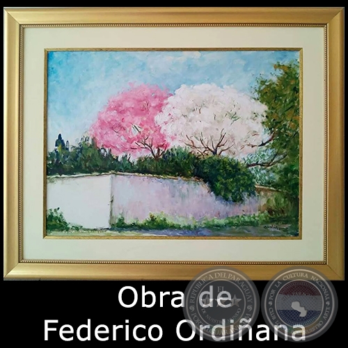 Lapacho rosado y blanco - Obra de Federico Ordiana
